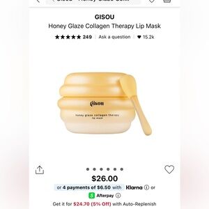 Gisou lip mask